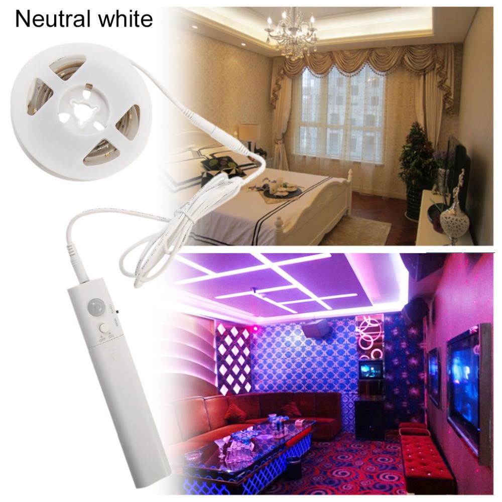 LED strip lighting of apartment, interior