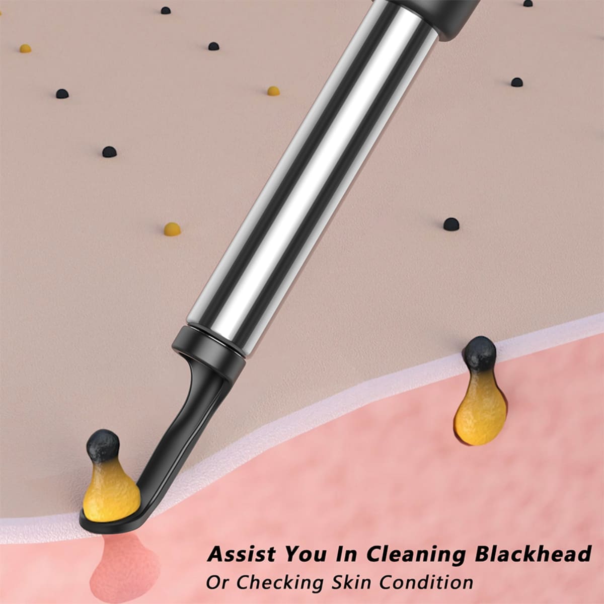 Skin cleansing attachment (blackhead removal) for cleanser