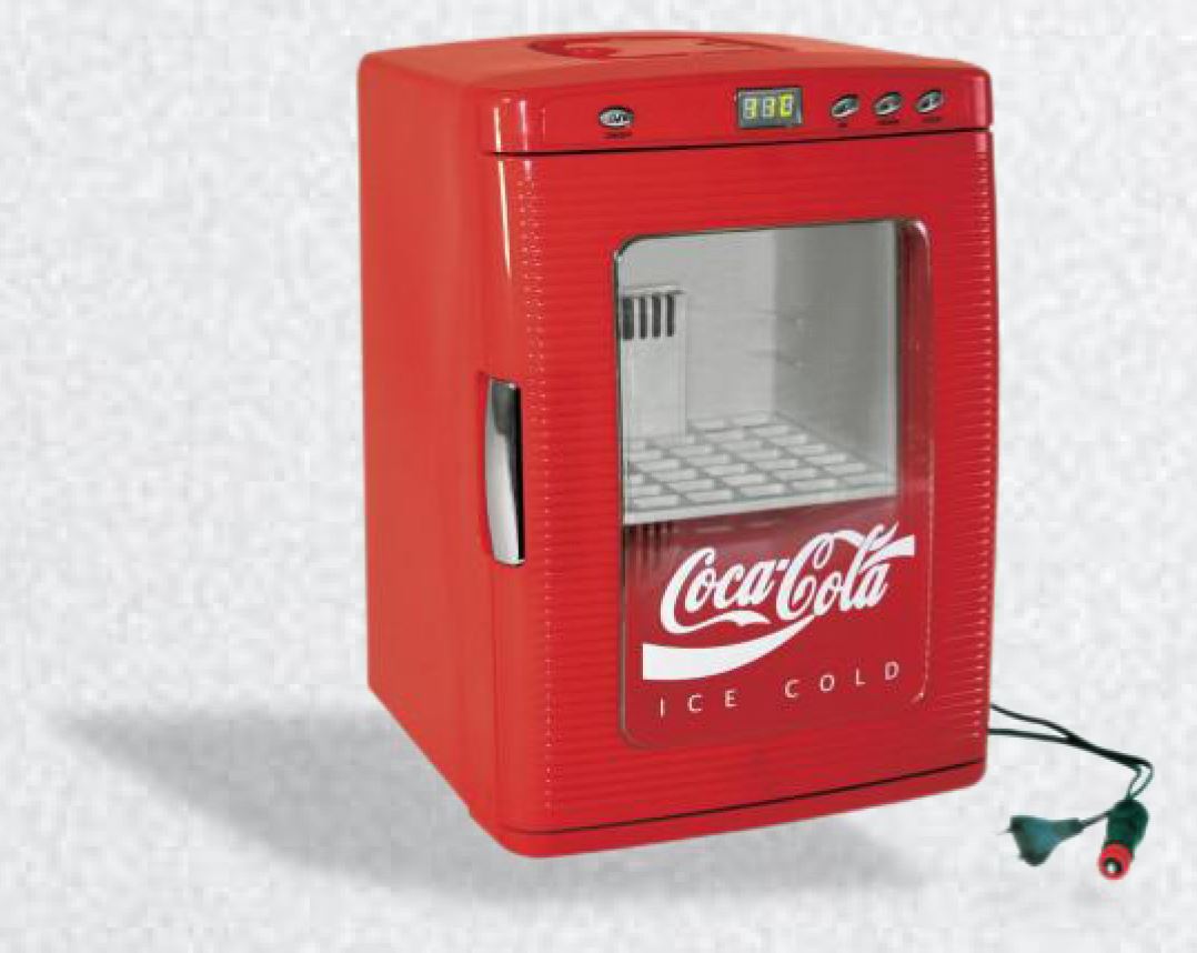 retro mini cooler refrigerator fridge red coca cola