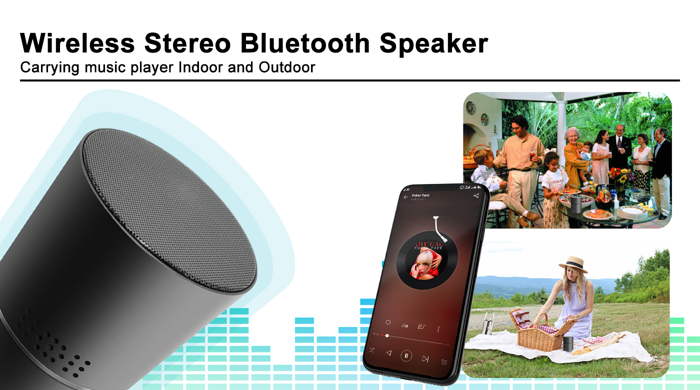 Bluetooth speaker with camera