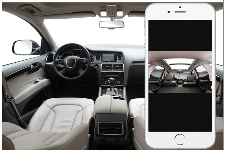 profio x7 car camera live view on smartphone app - dash cam