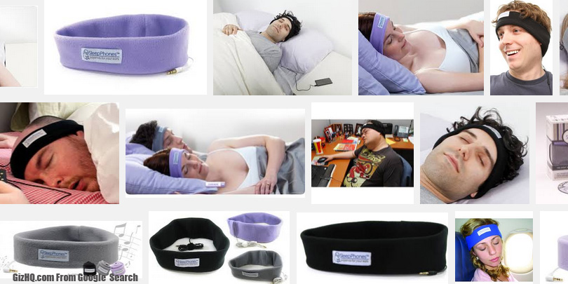 sleepphones headphones on sleeping