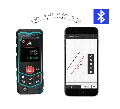 laser meter with bluetooth