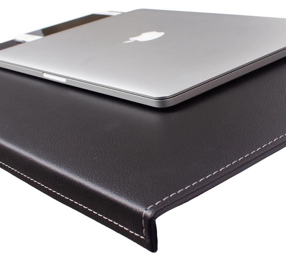 luxury laptop leather pad