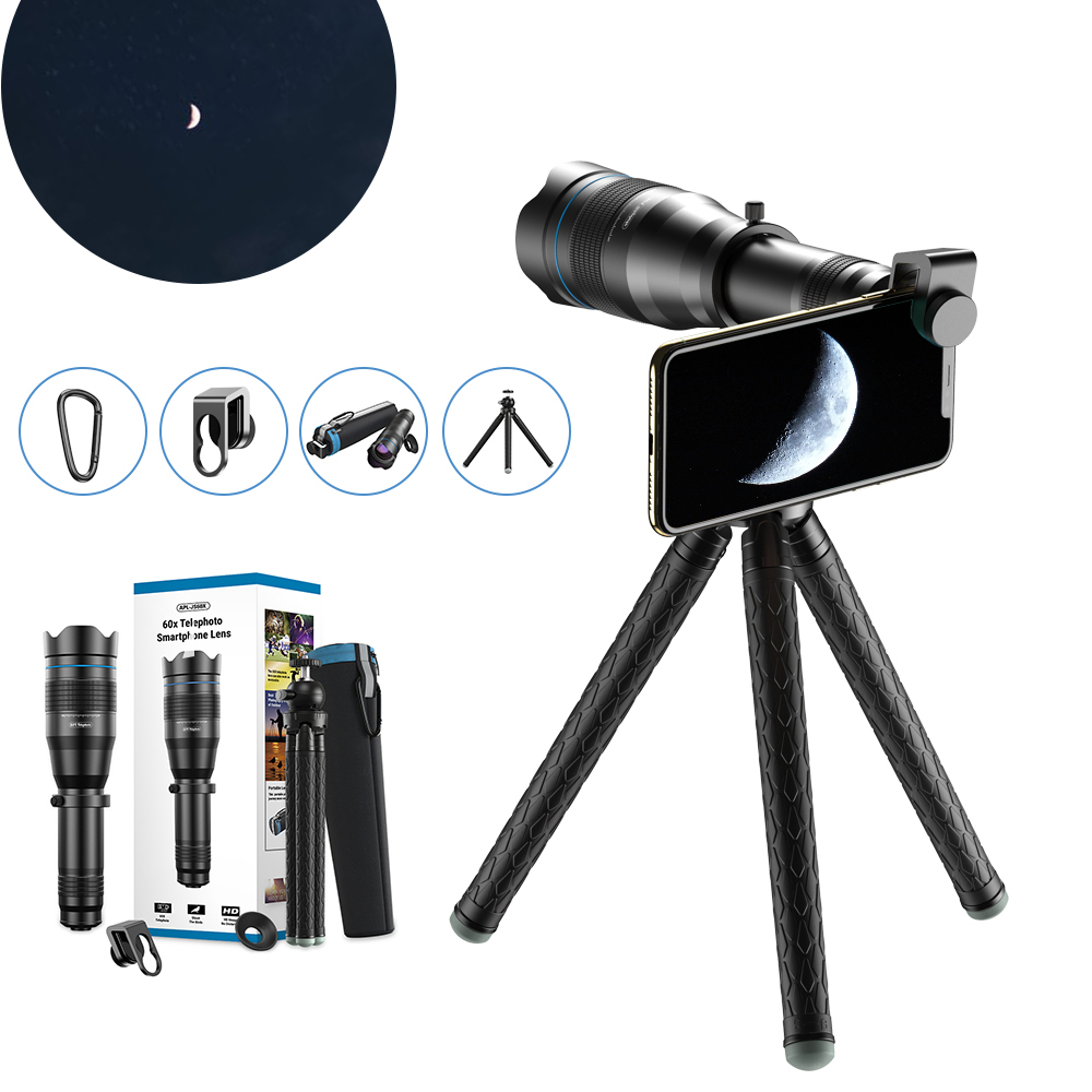 Telescopic lens for mobile - portable with up to 60x zoom