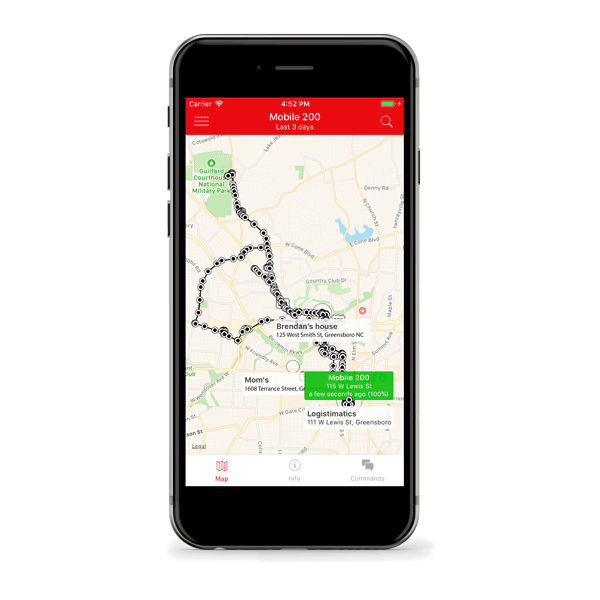 Qbit tracking using a smartphone