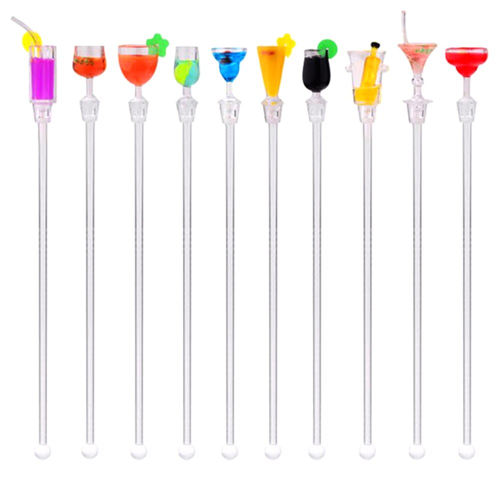 Colorful cocktail mixers - stirrers