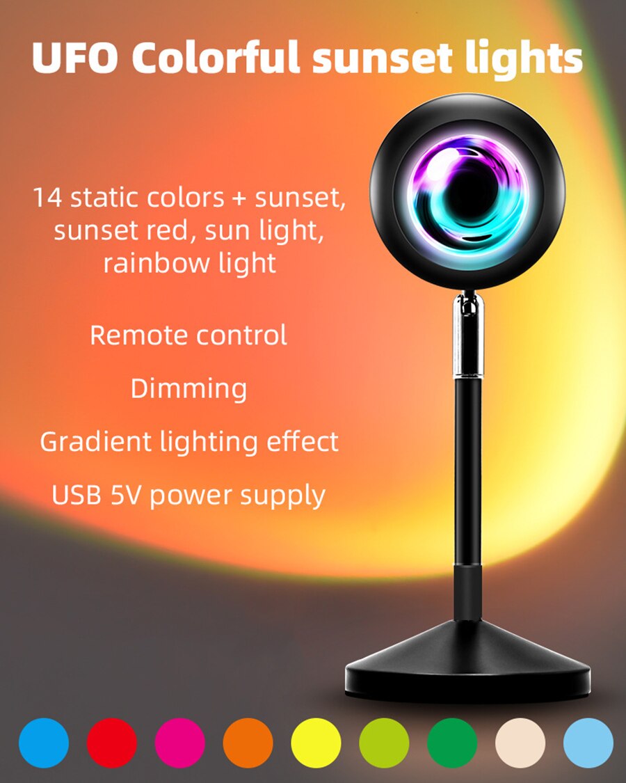 ufo color lamp with remote control