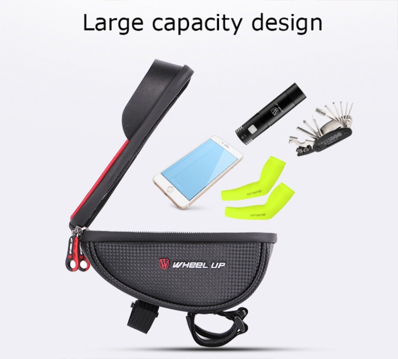 bicycle bag for mobile phone storage space