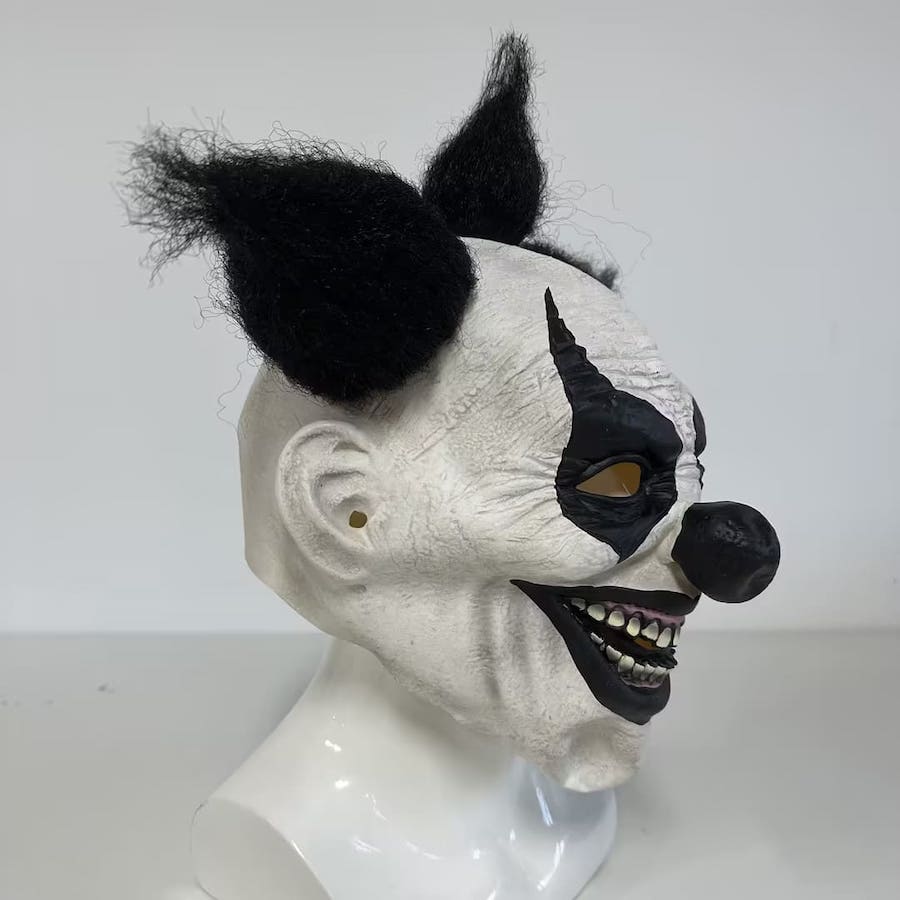 Scary clown mask for carnival