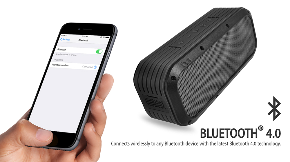 voombox outdoor bluetooth portable speaker
