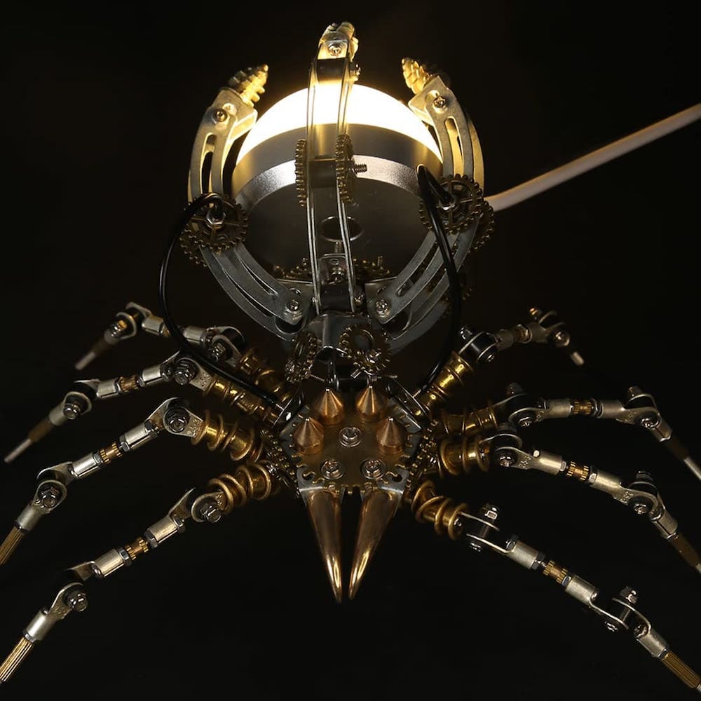 3D model of a spider puzzle metal