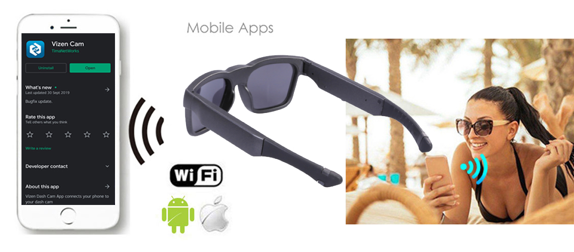 wifi glasses camera with live stream for cheating app