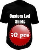 camisas de encargo del LED