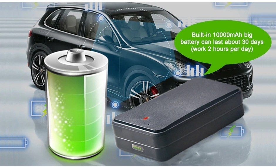 super 10000 mAh Li-polymer battery gps tracker