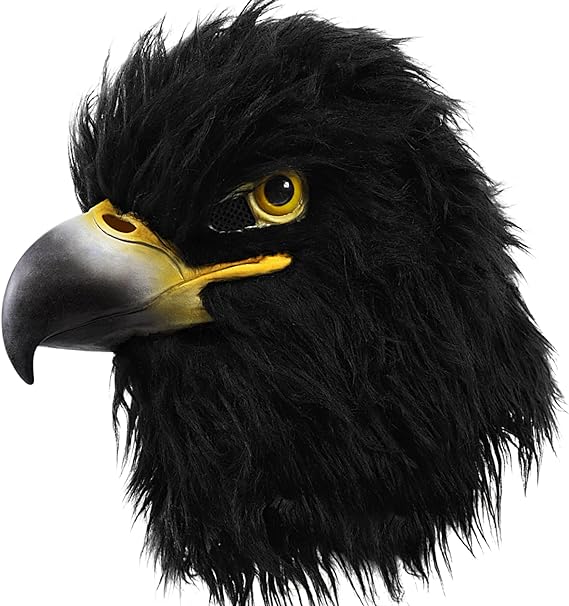 black eagle silicone mask face head