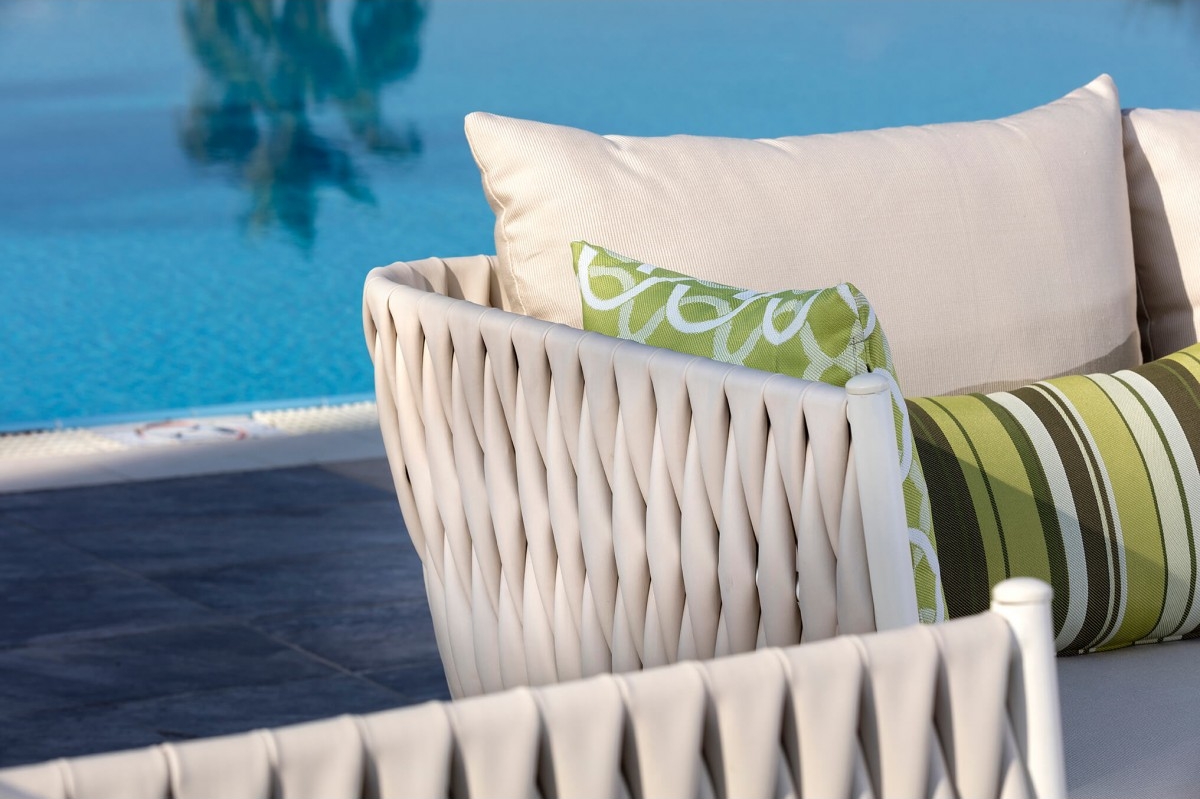 rattan sofa garden terrace luxurious modern