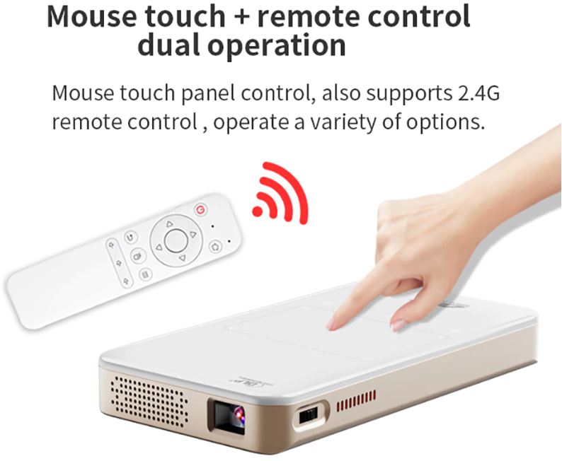 pocket mini projector led - touch control