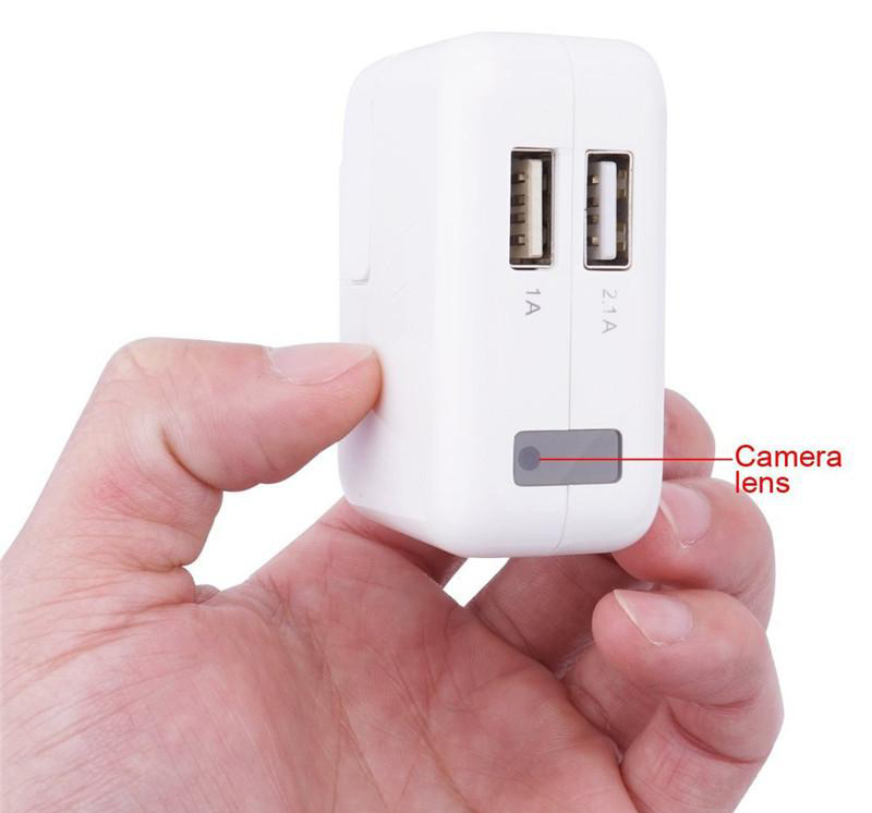 USB Charger with hidden camera
