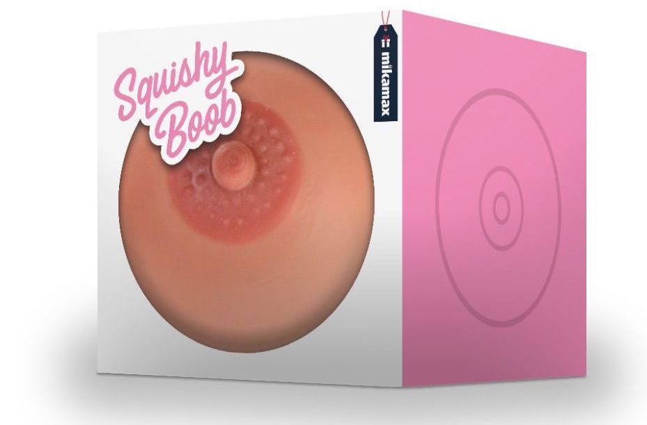 Antistress rubber breast ball into the hand - Squishy BOOB