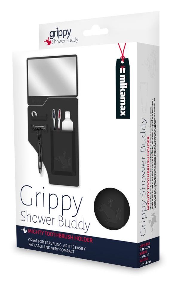 bathroom holder for hygiene items grippy shower buddy