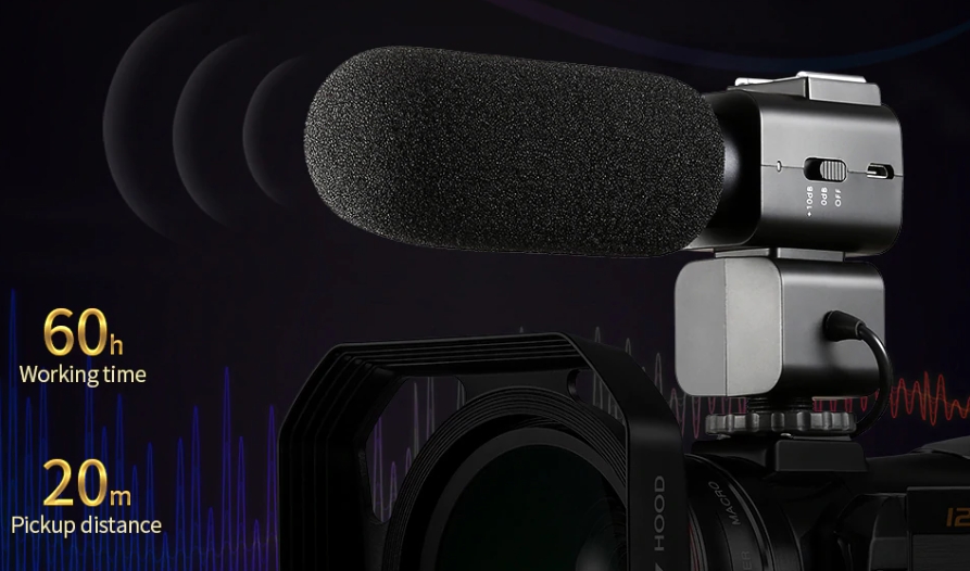 external microphone ordro camera