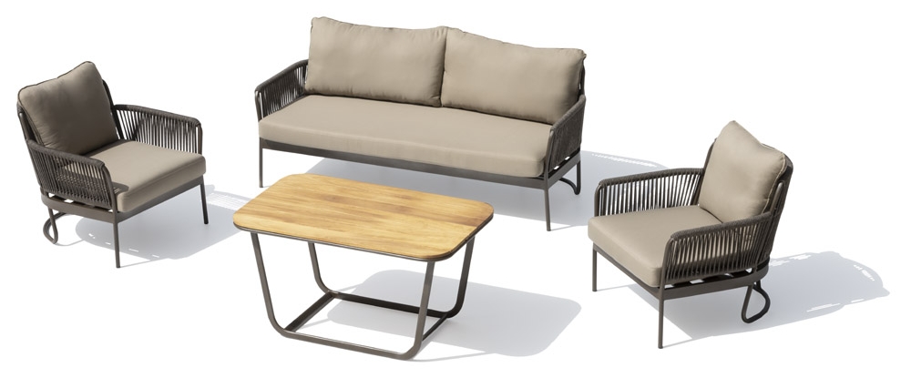 Luxurious garden sofas for the garden or terrace for 5 people + table
