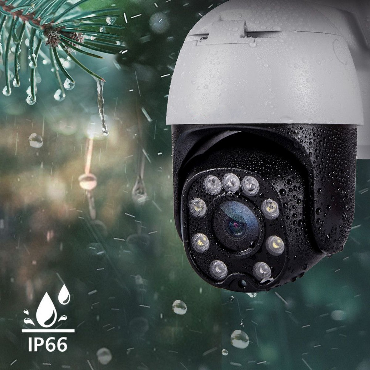 rotating pan tilt camera IP66 waterproof