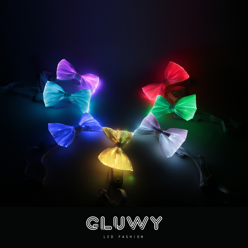 luminous bow tie LED multi-colored