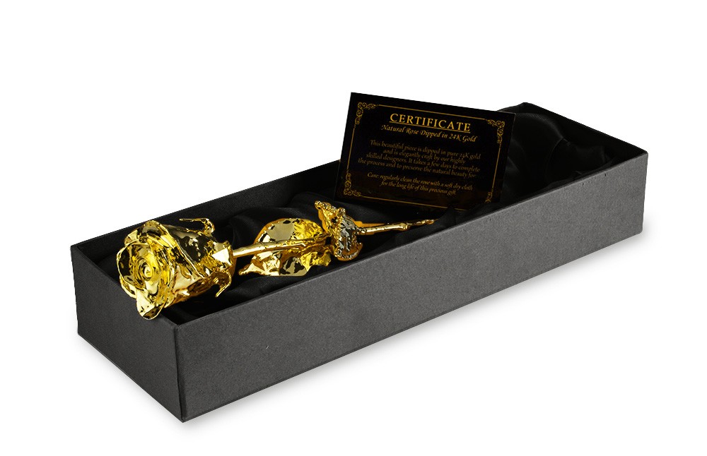 24k golden rose - gold platted gift for women