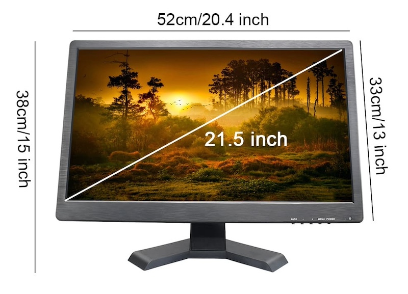 LCD LED monitor vesa 21 inches for cameras with bnc