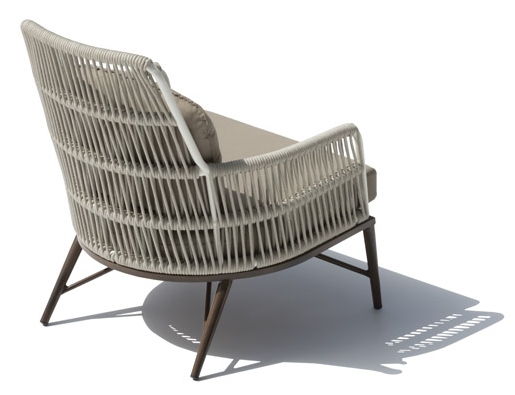 exterior chair outdoor to the garden on the terrace wicker