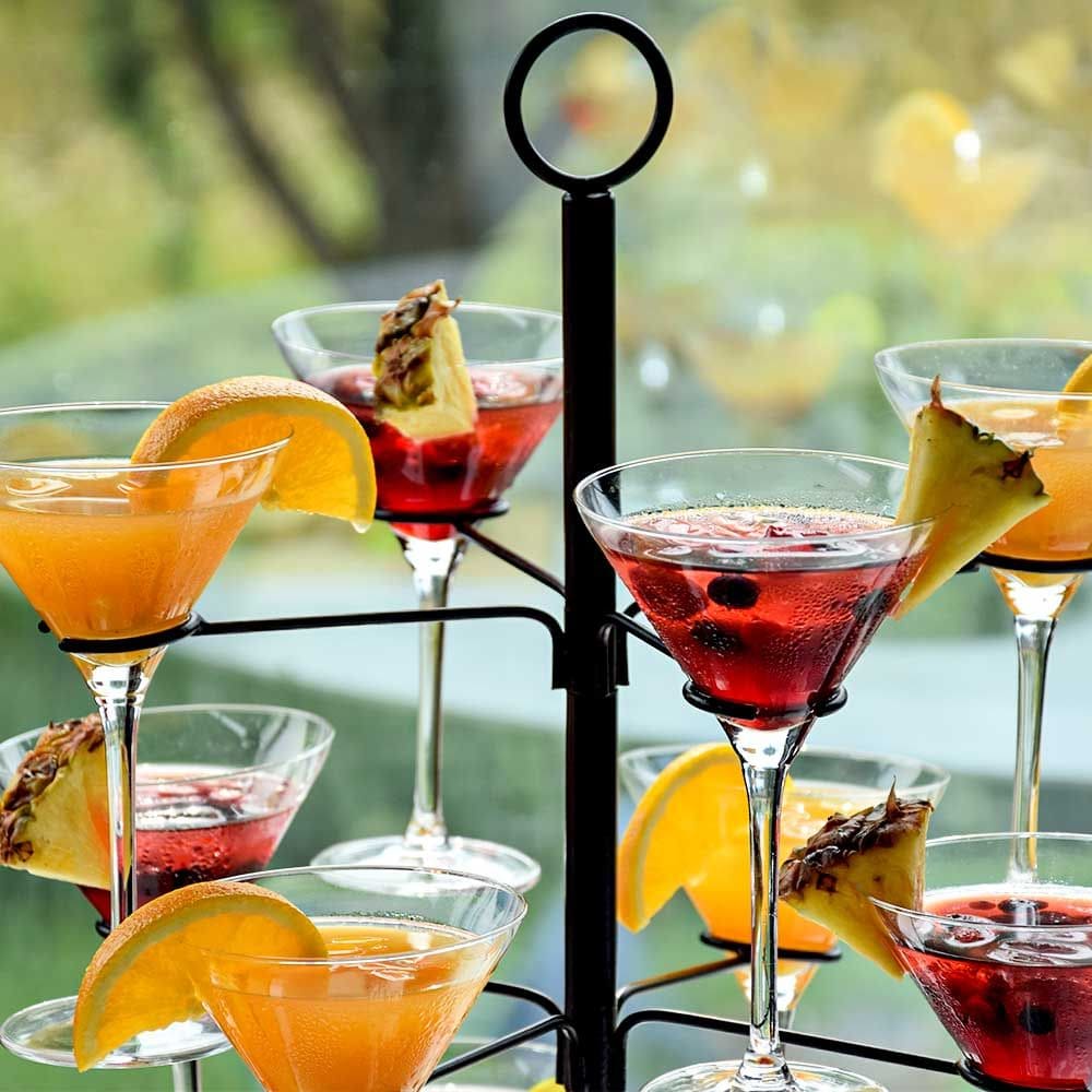 wine cocktail glass holder