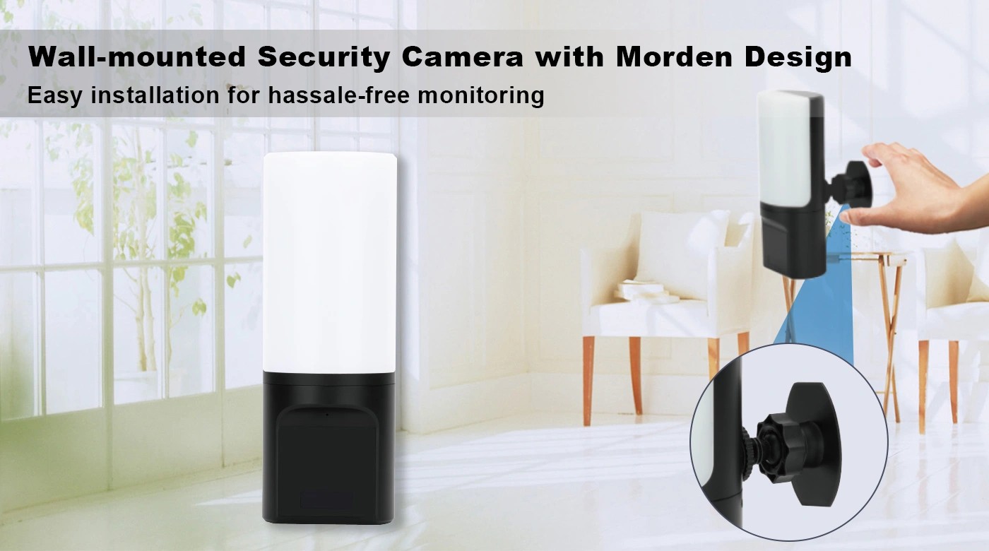 Lamp spy hidden security camera for your house, apartment, office