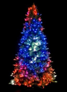 christmas tree LED smart via mobile phone