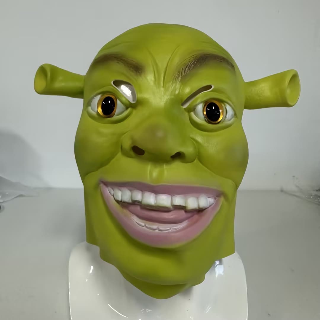 Shrek mask for the carnival