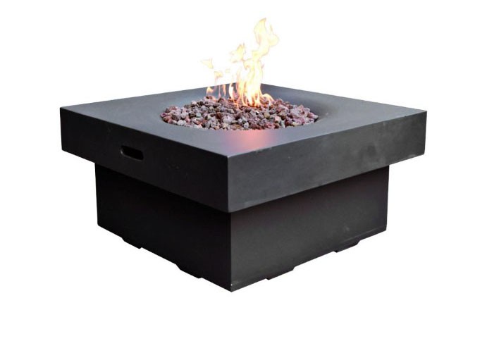 gas fireplace outdoor table