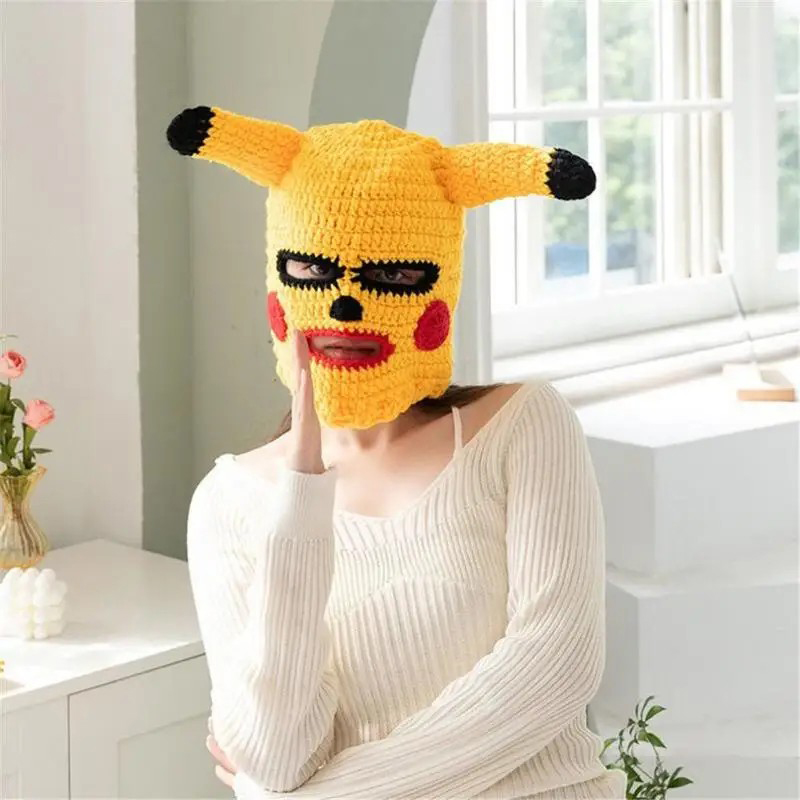 pikachu mask face mask with ears