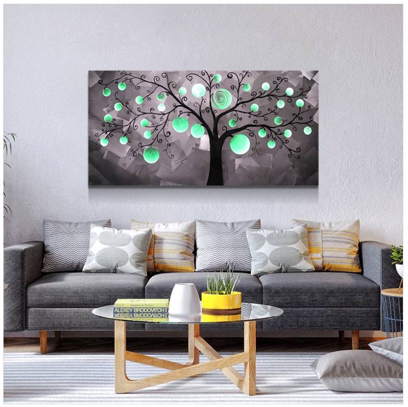 metal painting luxury led colour changing