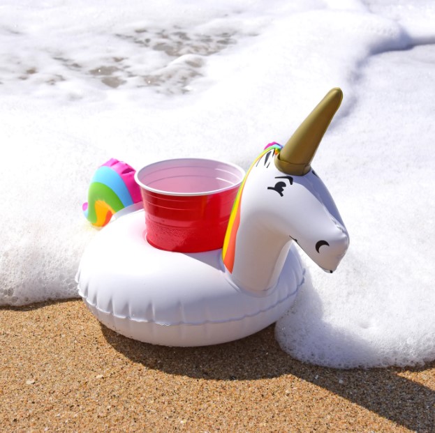 Inflatable drink holder Unicorn
