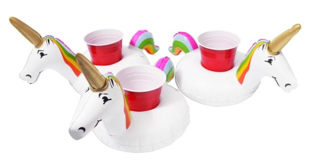 unicorn pool drink holder