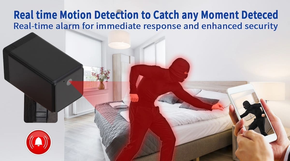 motion detection spy security camera for house apartment