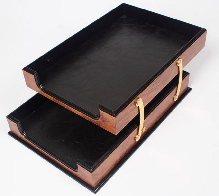 document tray wooden