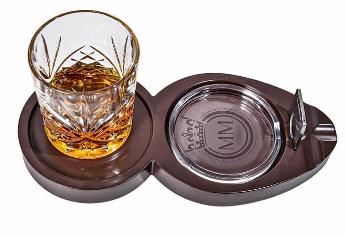 Whiskey and cigar tray