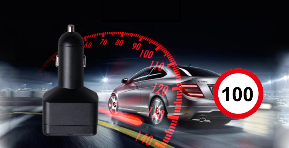 gps locator with car speed detection