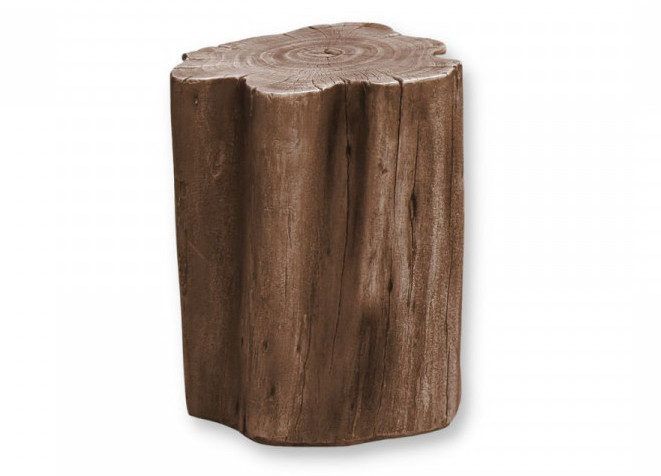 Concrete tree stumps wood imitation brown colour