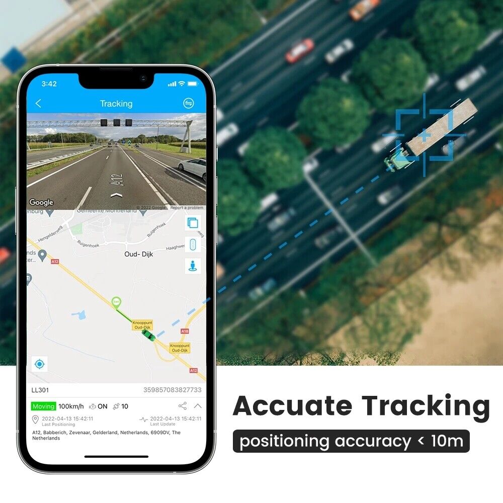 locating GPS position in real time
