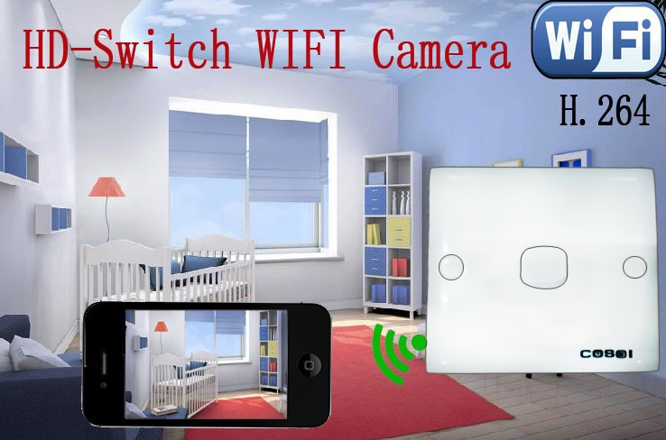 wifi camera in a light switch