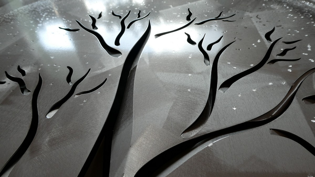 tree of life painting detail - metal picture