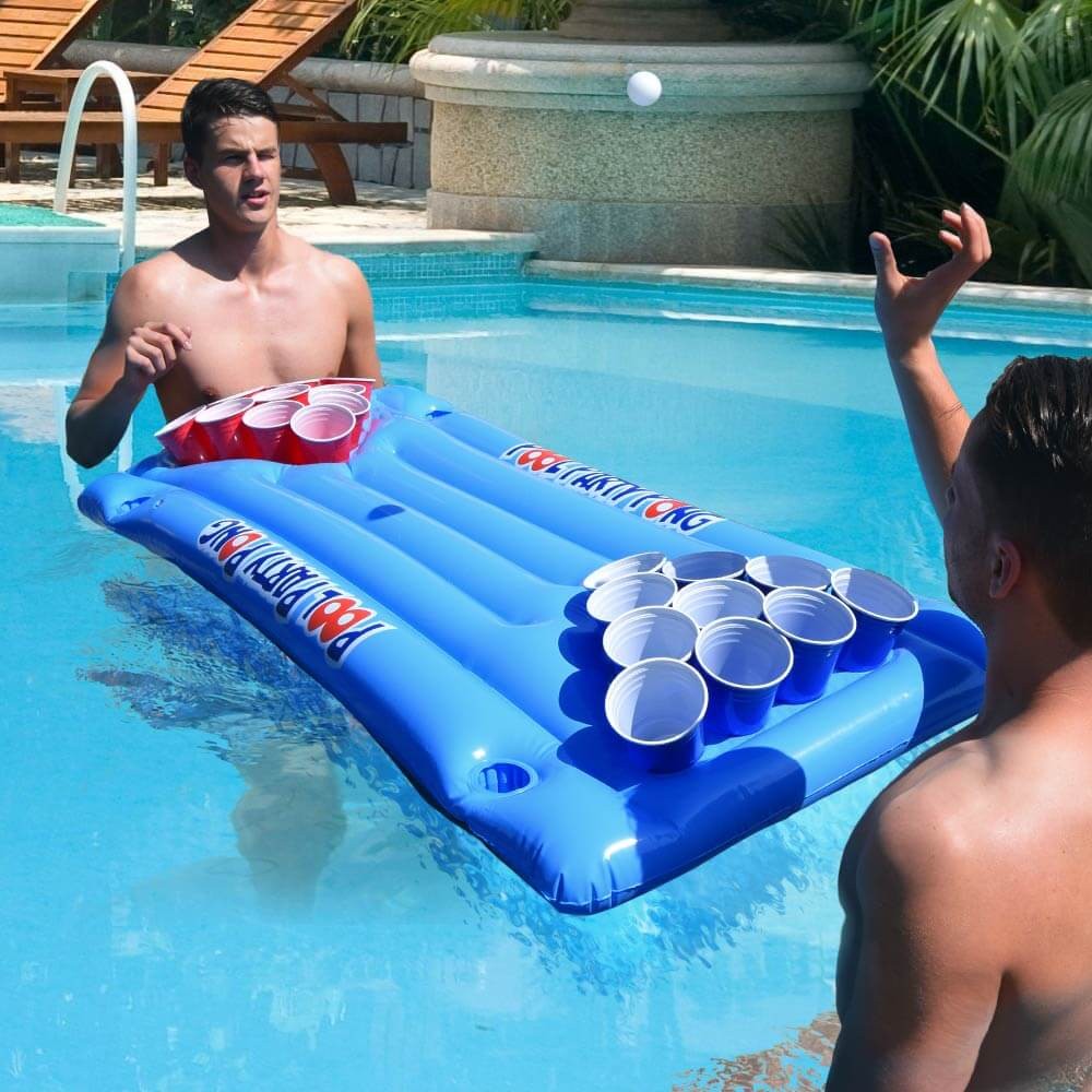 floating beer pong inflatable